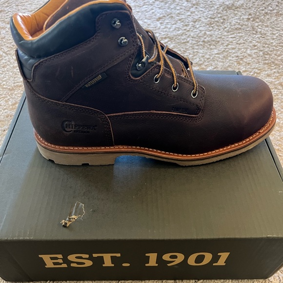 Chippewa Full Grain Leather Work Boots - Picture 2 of 9